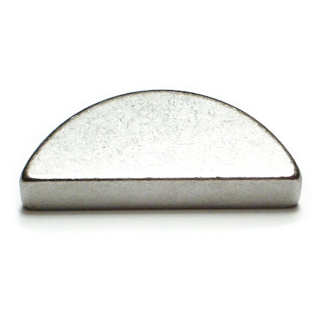 Midwest Fastener Woodruff Key, 10 x 16 mm Key Size, Steel Zinc, 3 PK 32347